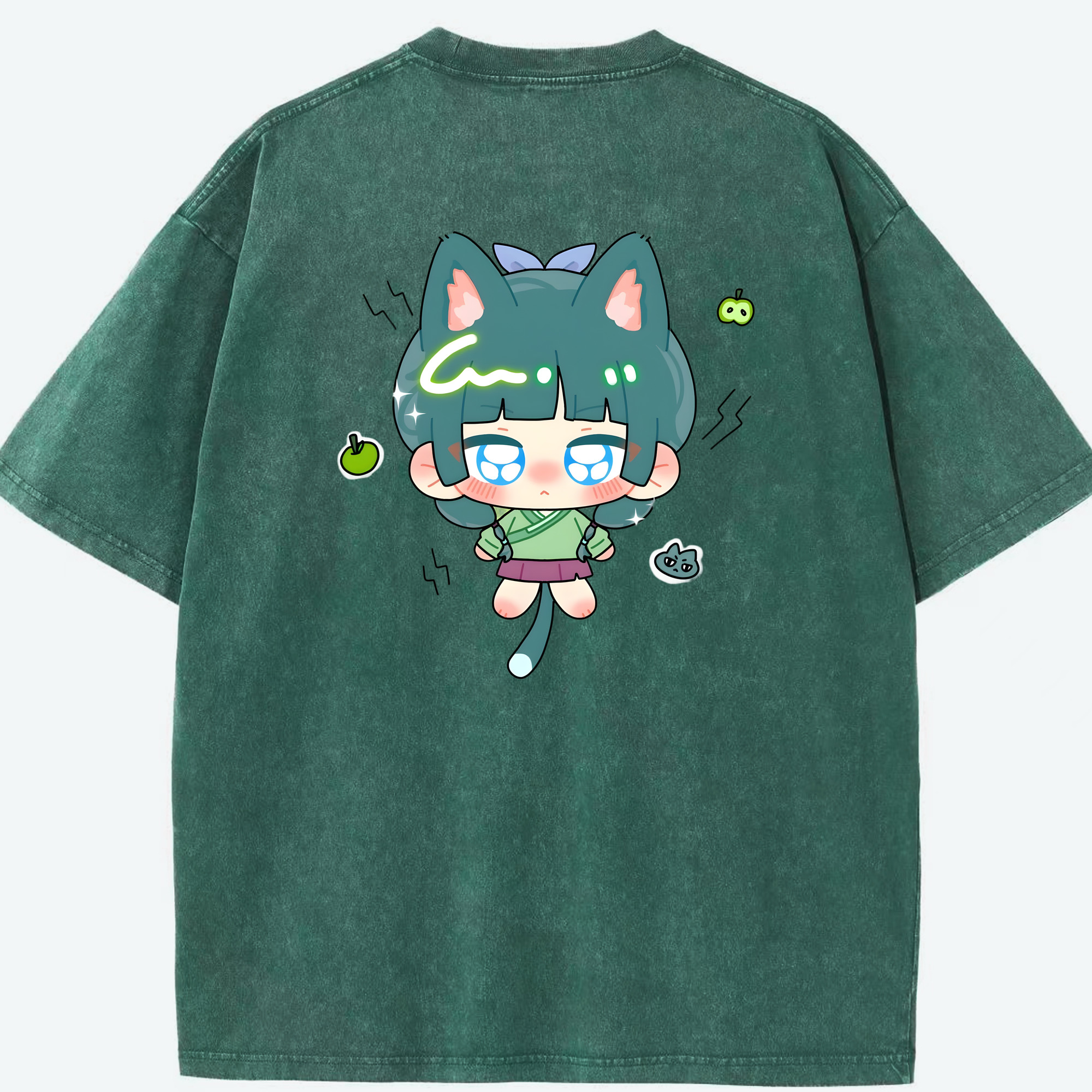 （画像用） 薬屋のひとりごと The Apothecary Diaries 綿100% ヴィンテージ風 半袖Tシャツ（背面プリント）
